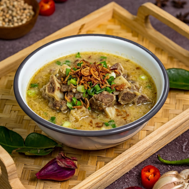 Menu aqiqah olahan tulang kambing Coto Barokah Aqiqah