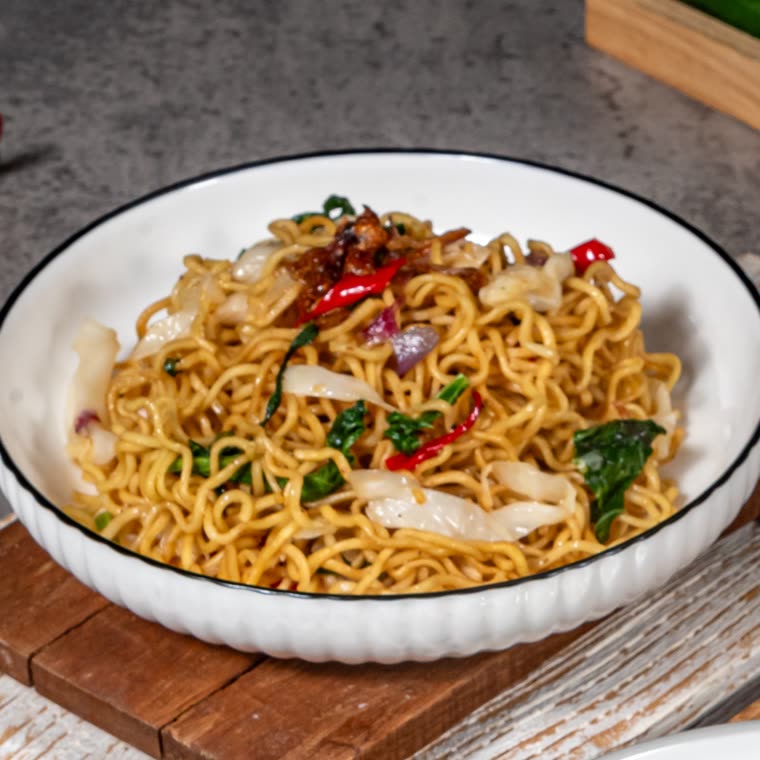 Menu aqiqah tumisan Mie Kuning Barokah Aqiqah